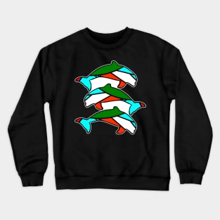 Tribal Dolphin abstract pattern Crewneck Sweatshirt